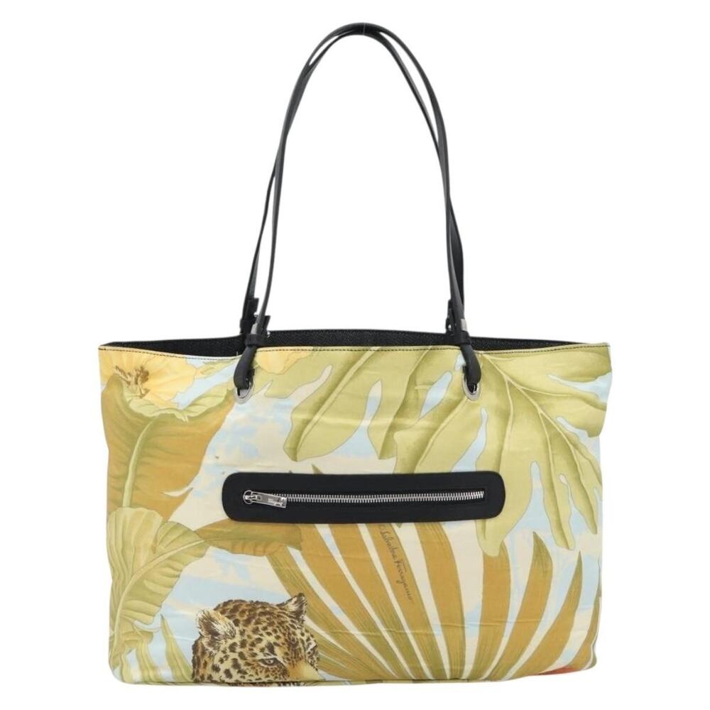 Salvatore Ferragamo Nylon Tote Bag Yellow